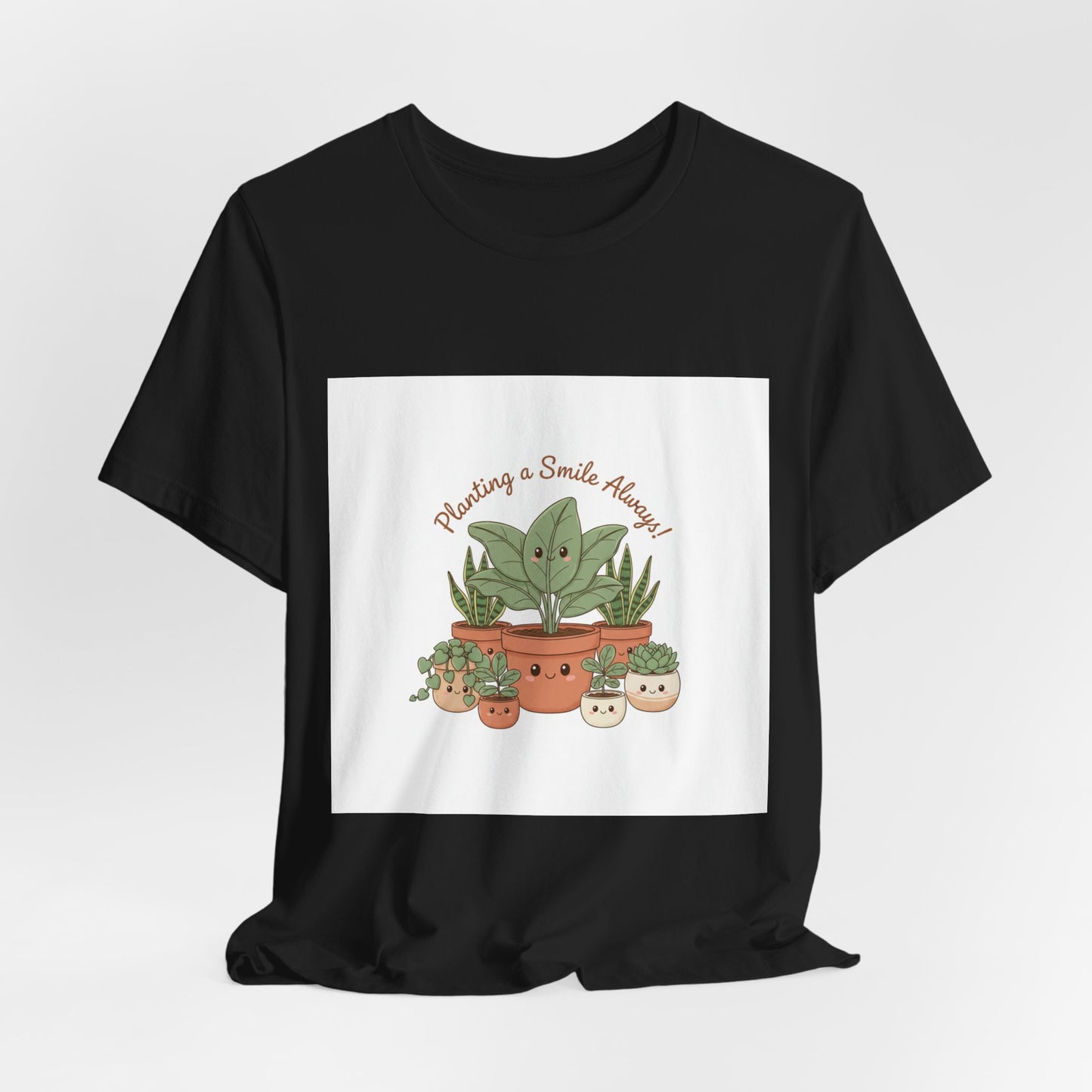 Planting a Smile Tee | plant parent humor, succulent pun
