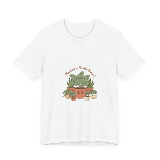 Planting a Smile Tee | plant parent humor, succulent pun